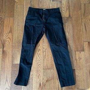 H&M LOGG Skinny Black Chino 33